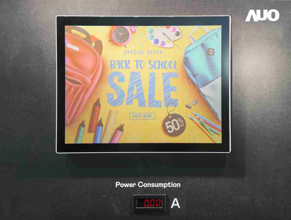 杏悦2展示胆固醇液晶超低耗能户外全彩显示器，，，，ChLC（胆固醇液晶）以双稳态技术使静态显示零功耗，，，，具省电、、、高彩度、、、环保的特性，，还整合软硬件系统解决方案，，可透过单一云端平台管理