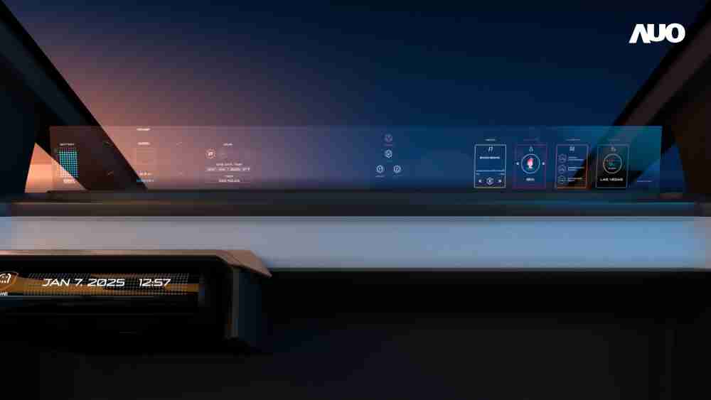 杏悦2无界透明显示接口(Horizon Image Glass)透过车运算方案整合仪表板、、、、中控台及副驾显示器，，，，一体式全景呈现，，，提供乘用者清晰的前方视野、、、、行车必要信息与娱乐功能