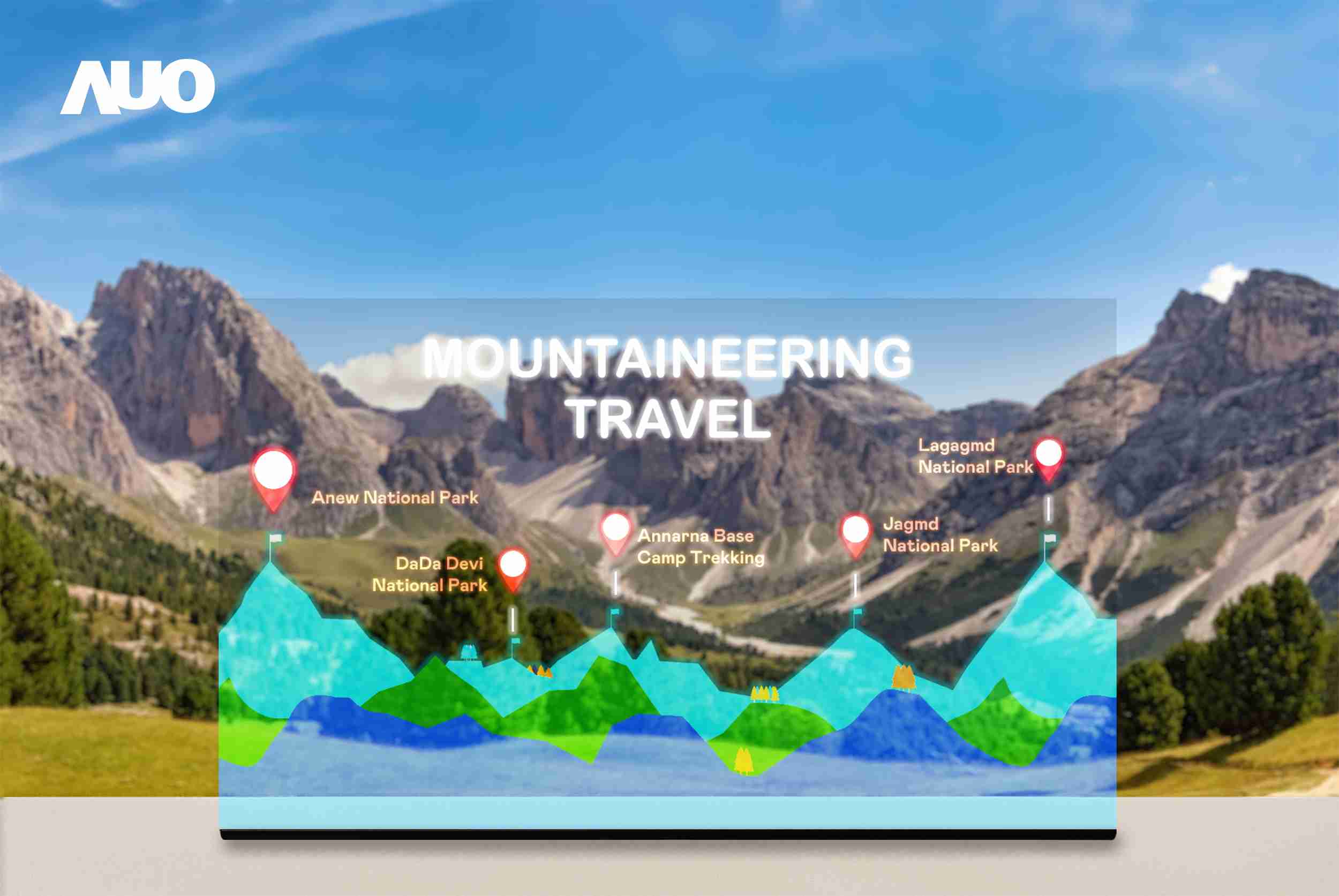 杏悦2展示全球单片尺寸最大(*)42吋透明Micro LED显示器拼接而成的〝64吋透明Micro LED显示器〞，，，，具备高透明度、、、、1,000 nits高亮度、、、、广色域、、、采用三边无边框的无缝拼接等多重特色，，，呈现超高清、、、细腻画质而不遮挡后方视觉，，，满足层峰需求，，，可广泛运用于零售、、艺术展览或商业空间等场域